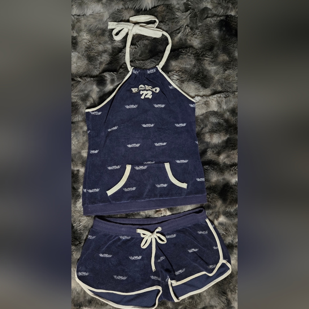 Ecko Unlimited Navy and White Apparel